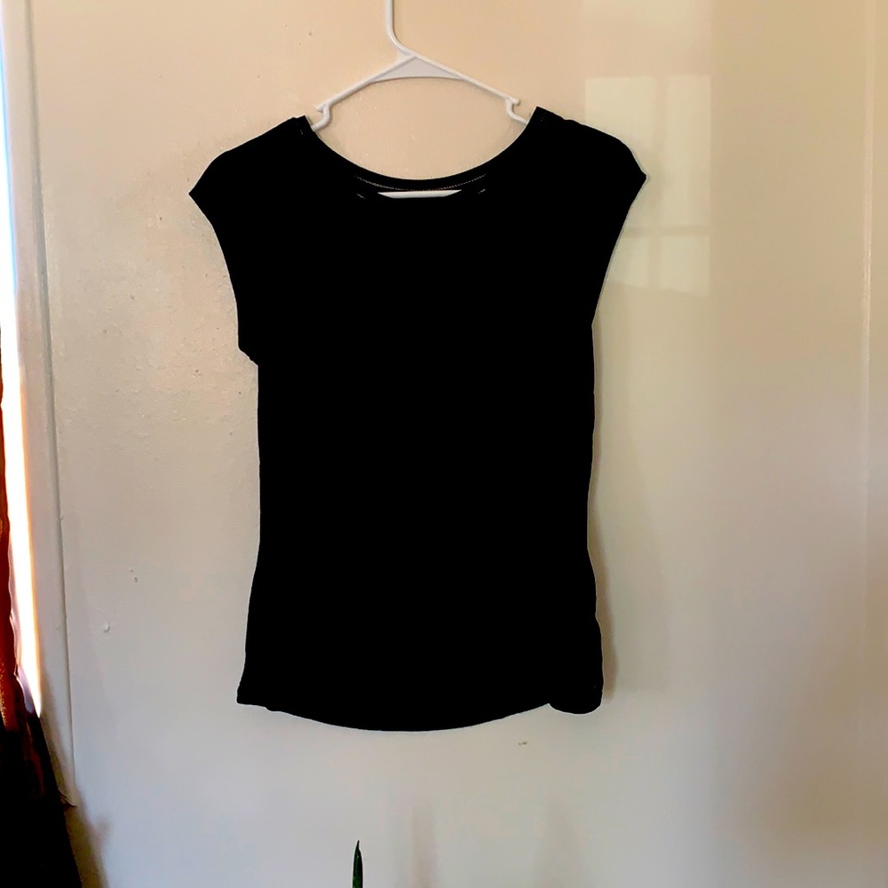 The Limited - black blouse with scoop neckline